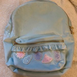 stoney clover lane velvet backpack in cloud